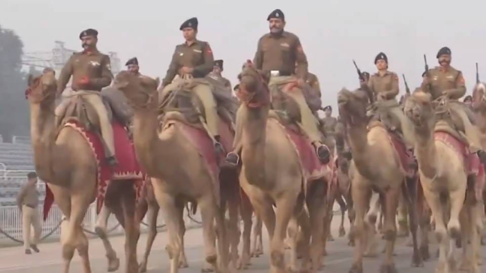 Republic Day parade rehearsal underway at Kartavya Path today