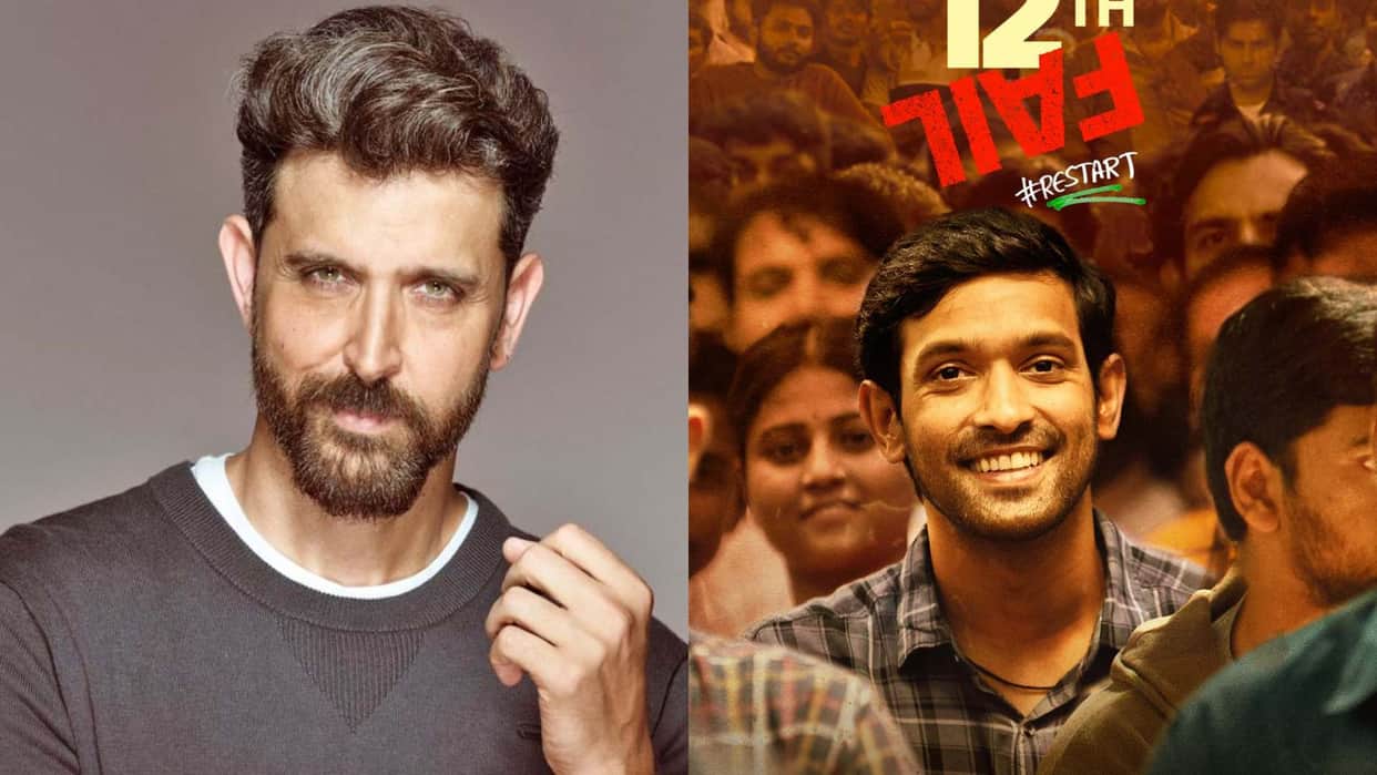 Fighter star Hrithik roshan praised vikrant massey and vidhu vinod chopra film 12th fail