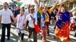 भारत जोड़ो न्याय यात्रा में राहुल गांधी