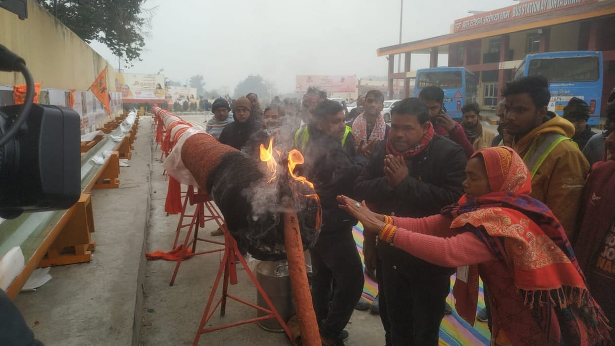 Pran Pratishtha: 108 feet long incense sticks from Gujarat reached Ayodhya