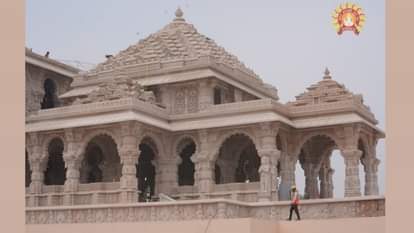 अयोध्या में निर्माणाधीन राम मंदिर की तस्वीर (साभार- श्रीराम जन्मभूमि न्यास)