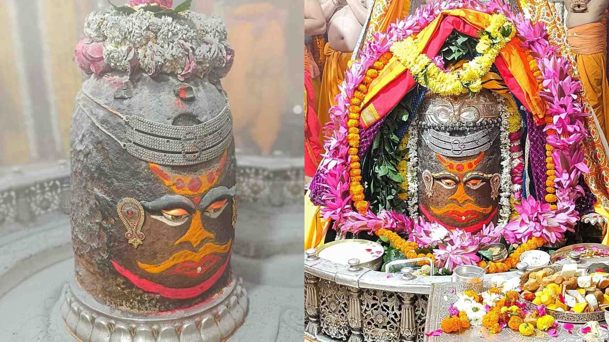 Ujjain Mahakal News: Baba Mahakal decorated with a garland of lotus flowers