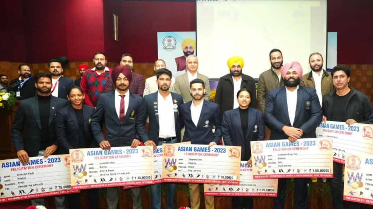 Punjab government distributed cash prize money to 168 sports Persons