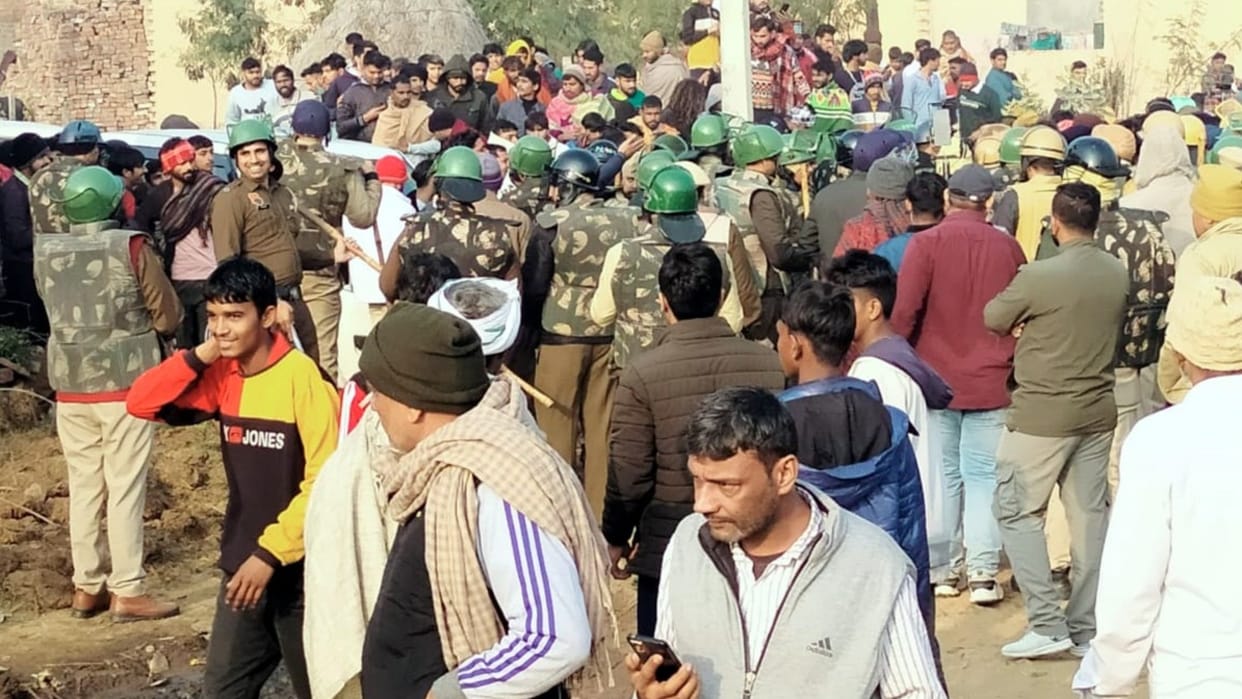 Jind: Video of scattered skeletons and skins of cows in Dhadoli's cowshed goes viral
