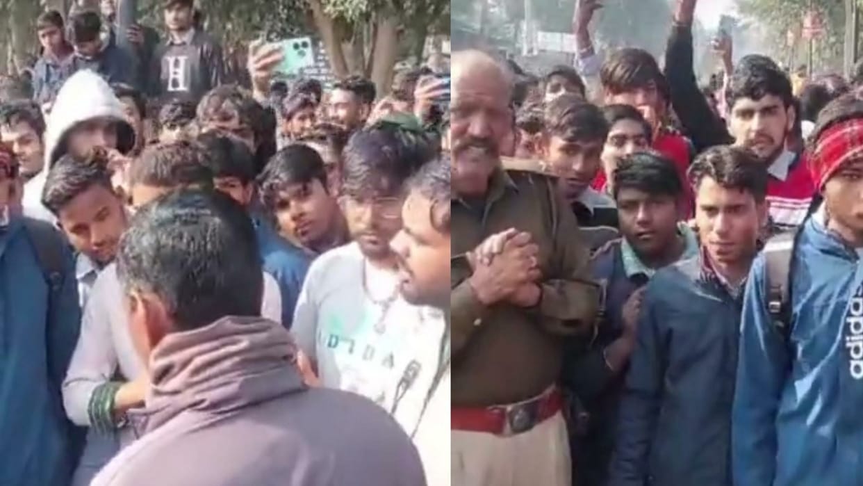 Protest held in Rewari over death of two ITI students in road accident