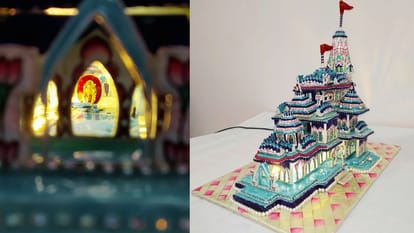 Ram Mandir Special gift replica made with gold silver and diamond in 108 days by craftsman Kunj Bihari in vara