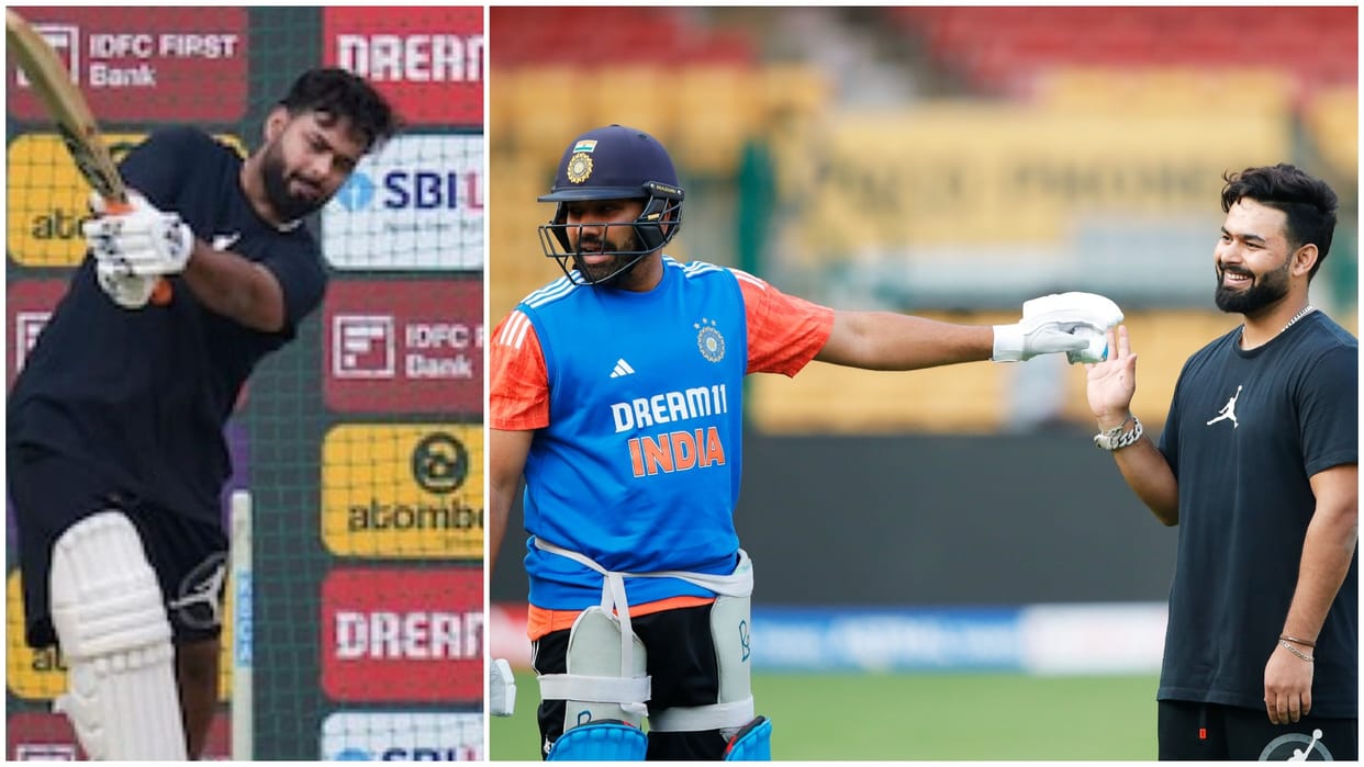 Rishabh Pant gave indications of comeback batted for 20 minutes in the nets Video Watch