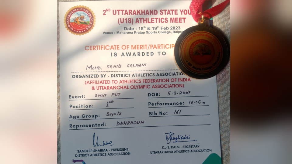 Dehradun News no shoes to wear and no field to run yet Sahib winning 35 medals Inspirational Story