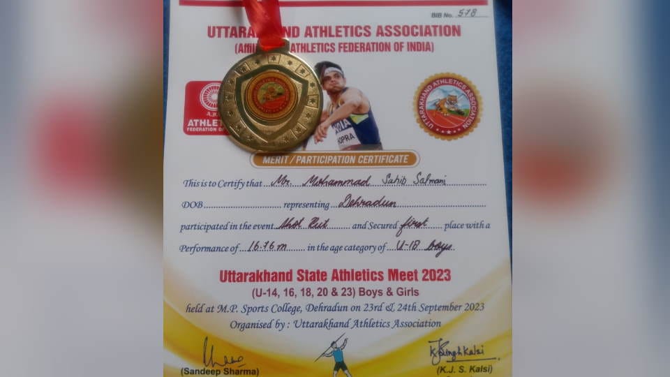 Dehradun News no shoes to wear and no field to run yet Sahib winning 35 medals Inspirational Story