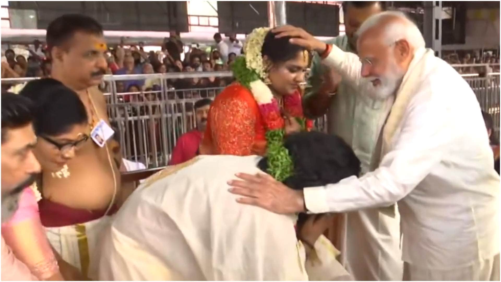 PM Narendra Modi In Kerala visits Guruvayur temple and attends actor politician Suresh Gopi daughter wedding