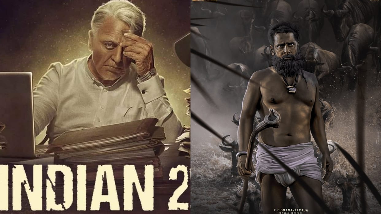 Netflix unveiled 9 upcoming Tamil films 2024 Indian 2 Thangalaan Maharaja VidaaMuyarchi Sivakarthikeyan 21