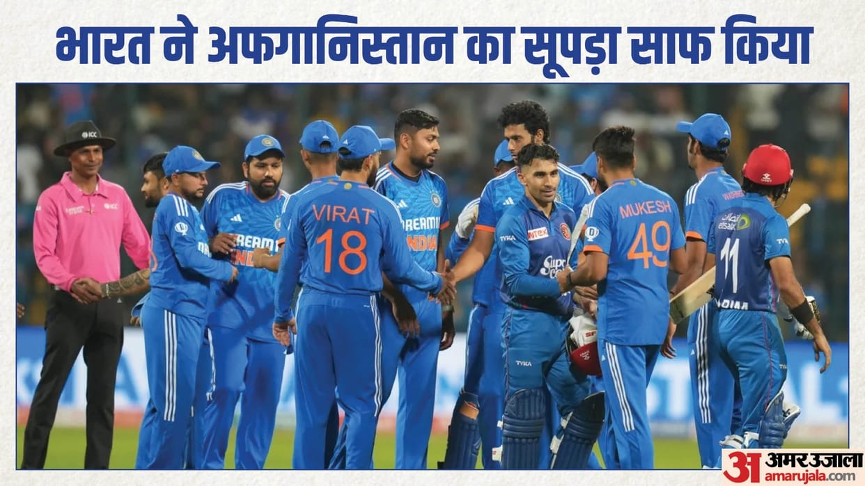 IND vs AFG: After Rohit Sharma Rinku Singh storm, Chinnaswamy witness 2 super overs, India won thrilling match