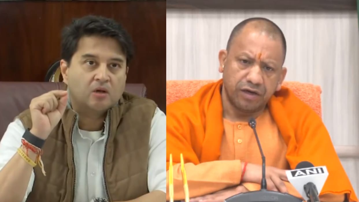 CM Yogi and cabinet minister scindia disscussed the air connectivity in Uttar Pradesh.