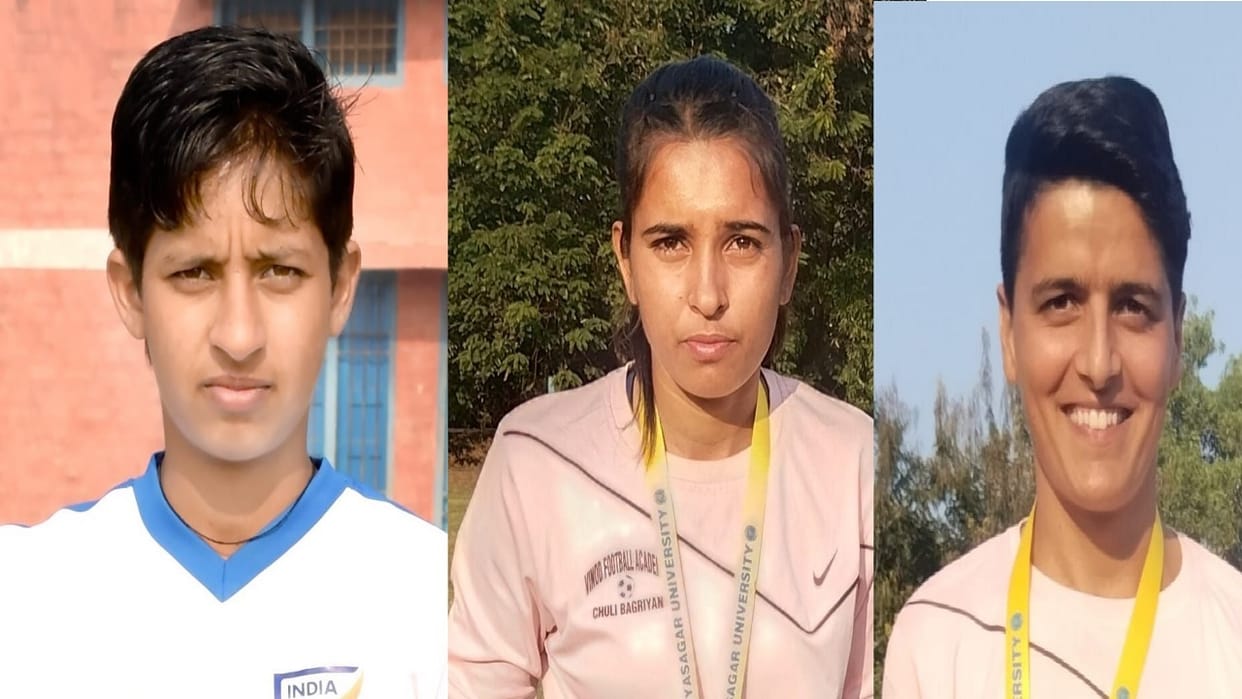 no money to buy football kit in Hisar, Now winning gold at national level