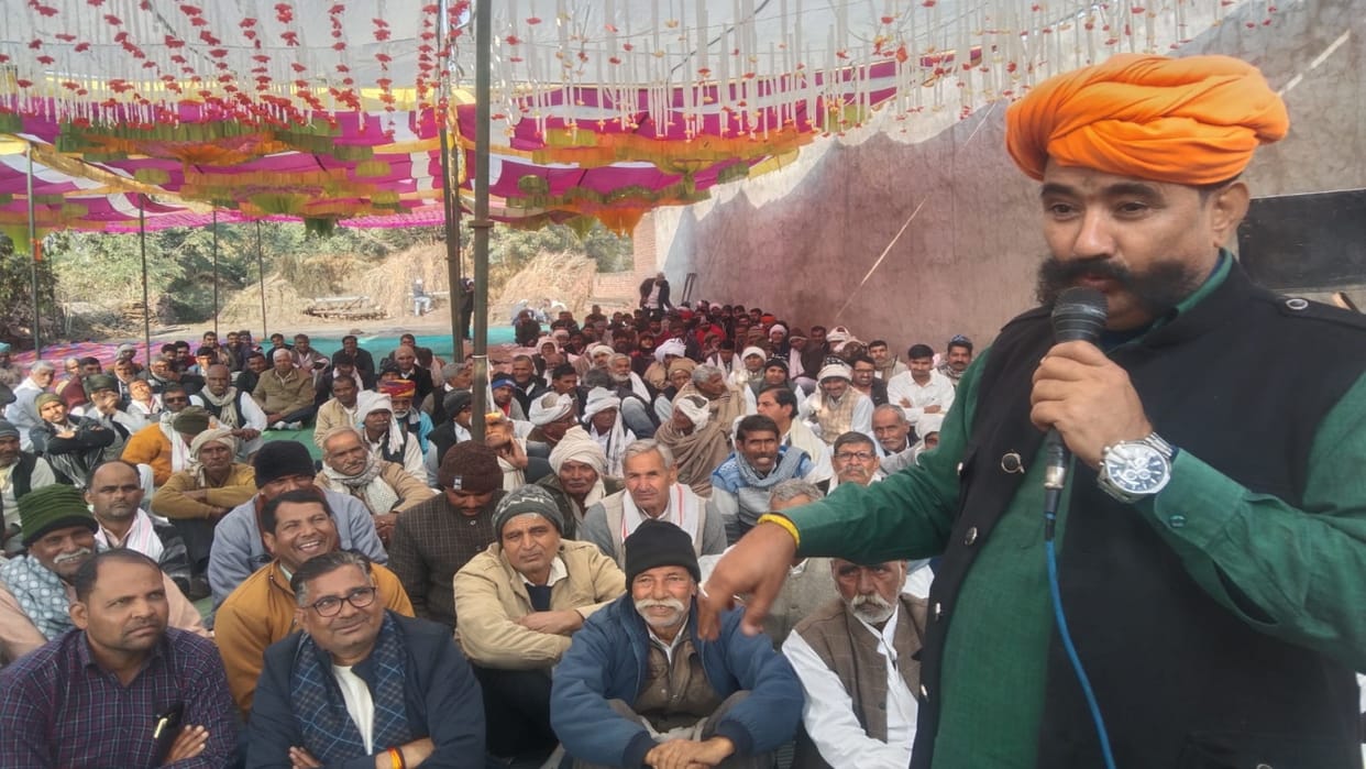 Reservation movement again in Rajasthan Jats of Dholpur-Bharatpur staged a massive protest