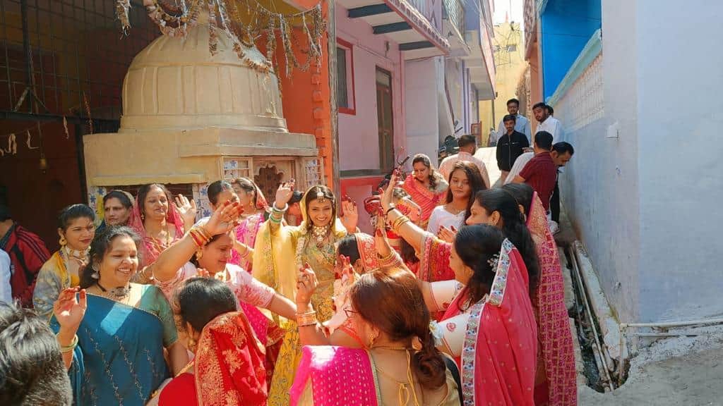 Rajgarh Girl Marriage Procession On Elephant