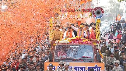 cm mohan yadav road show indore jan abhar yatra