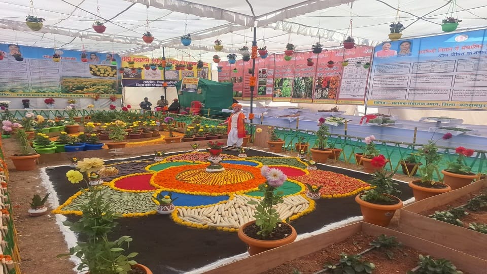 Stalls prepared on special theme were center of attraction in Tatapani Mahotsav in Balrampur