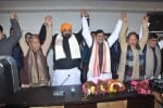 मुख्यमंत्री डॉ. मोहन यादव बिहार में अन्य नेताओं के साथ