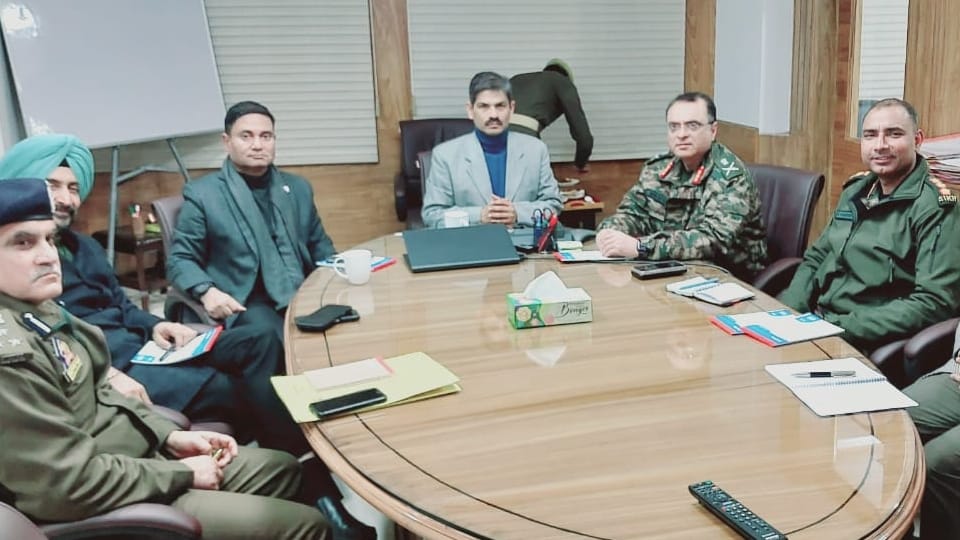 DGP RR Swain reviews security preparedness of Jammu region with GOC 16 Corps