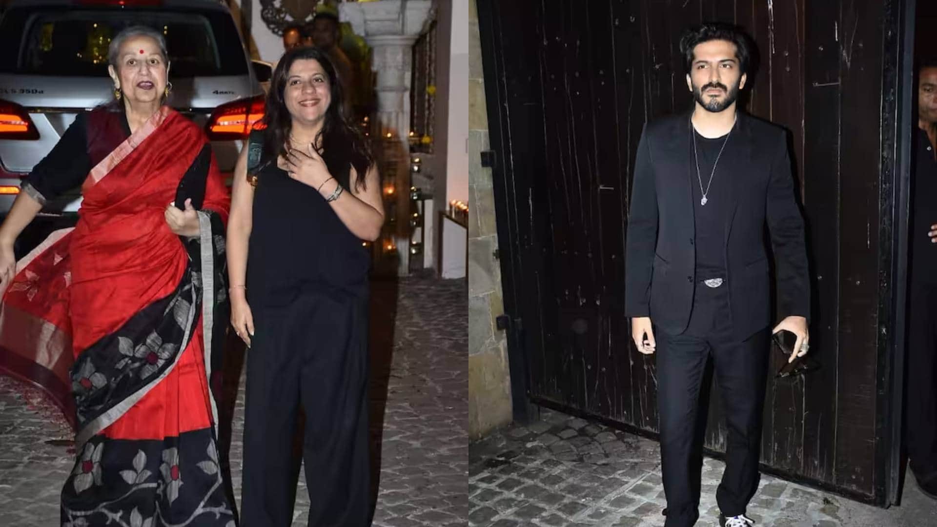 ANIL KAPOOR HOST A SPECIAL BIRTHDAY PARTY FOR JAVED AKHTAR SONAM KAPOOR FARHAN AKHTAR ATTENDED