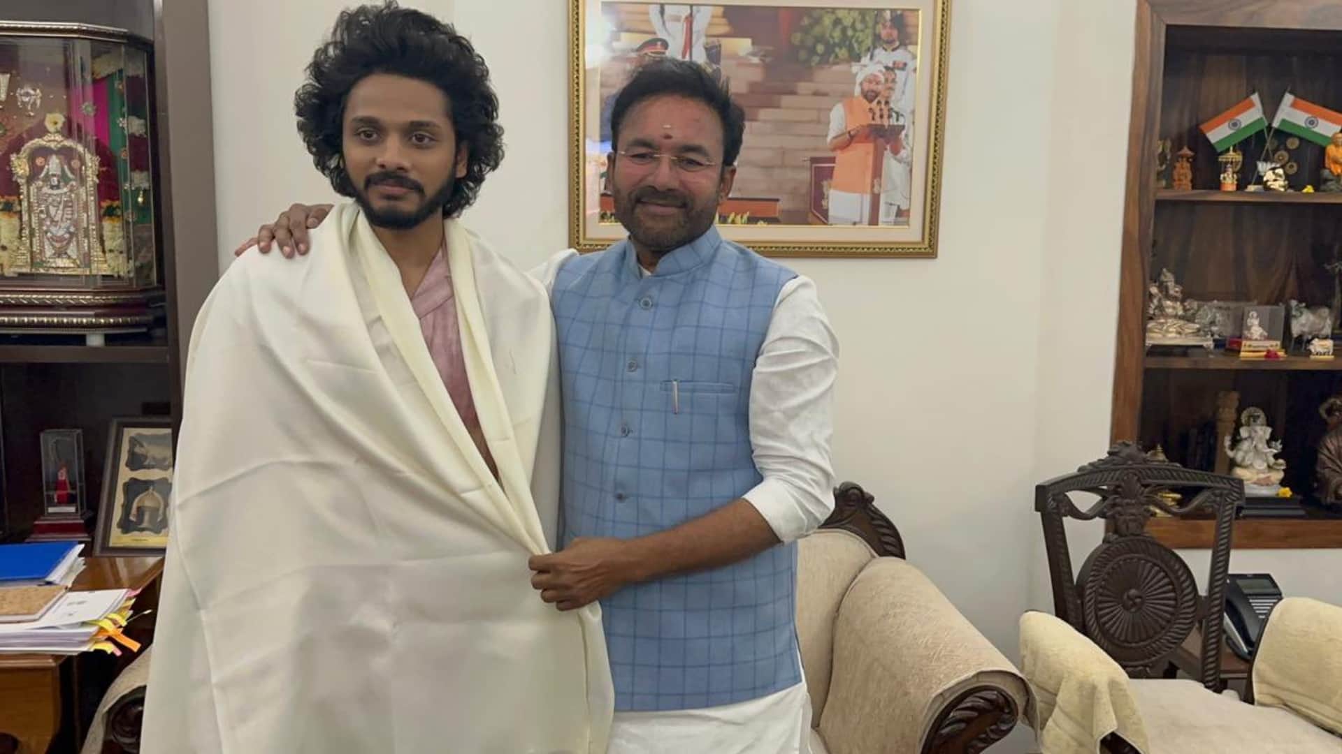 Anurag Singh Thakur meets actor Teja Sajja Praised HANUMAN movie says it is not just a film