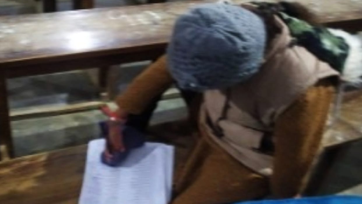 Neelam disabled with hands but she passing every test of life with legs