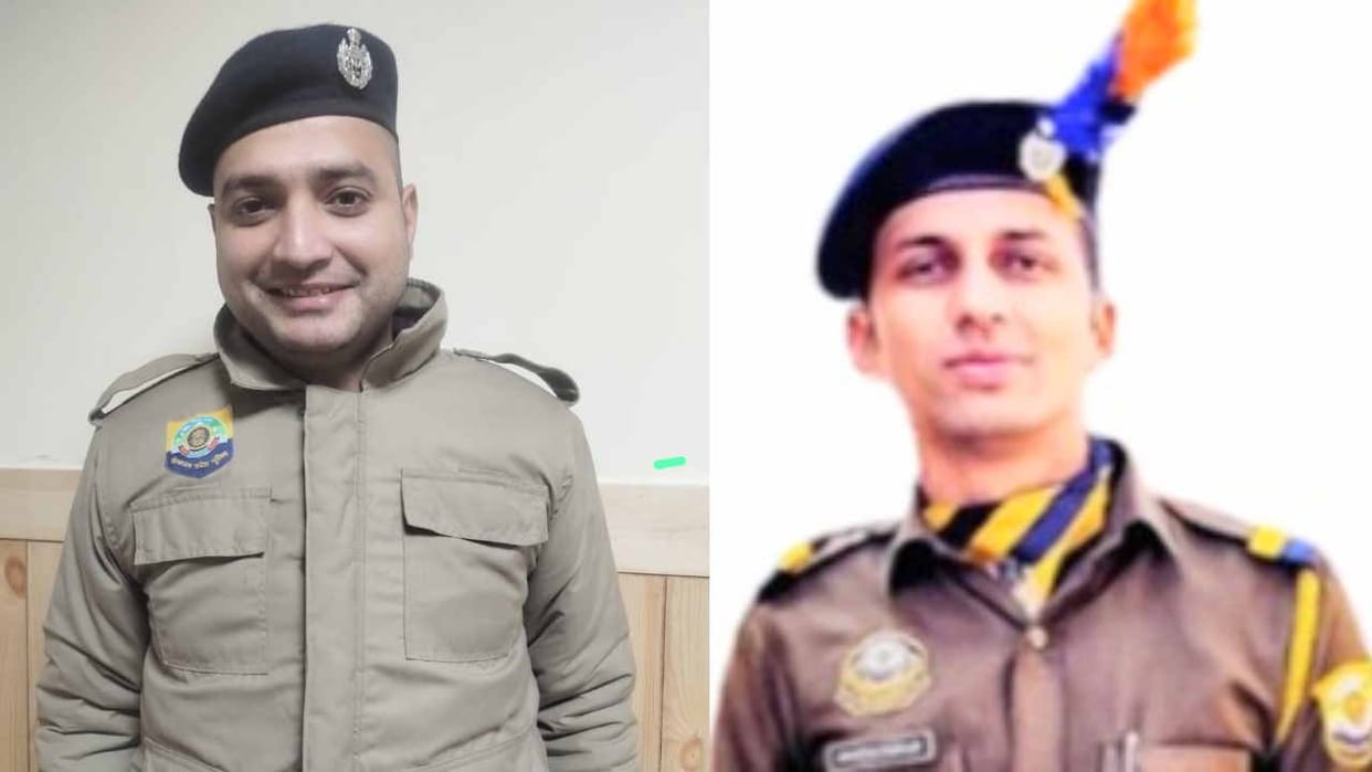 Police constables Praveen Sharma and Shubham Sharma become section officers.