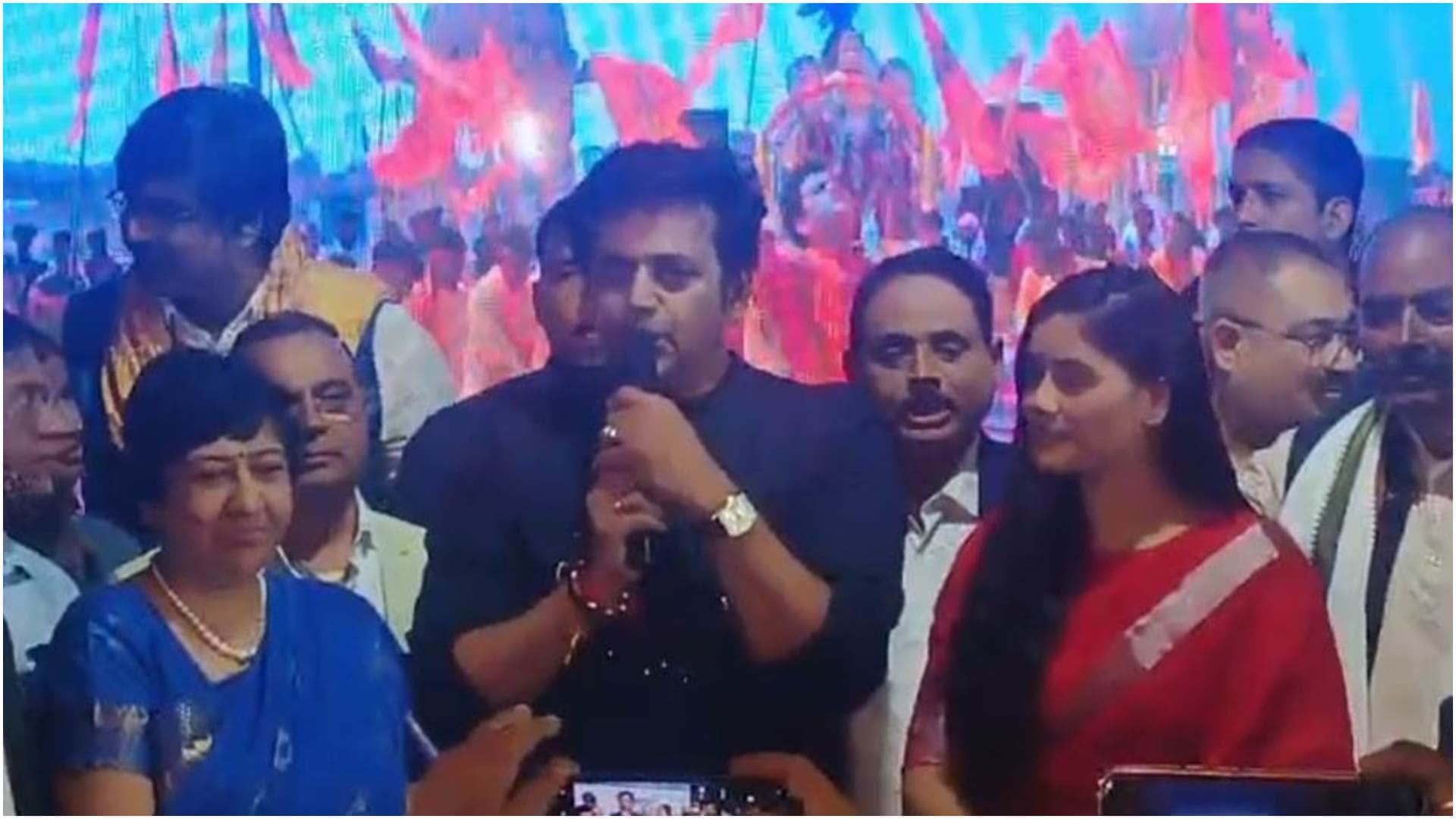 Ram Mandir Pran Pratishtha: Ravi Kishan song Ayodhya ke Shriram lanched gorakhpur mp was excited on occasion