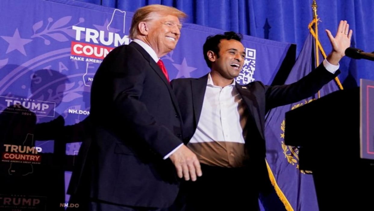 US Presidential Election 2024 Know Trumps reply to supporters for Vivek Ramaswamy Vice President Chants