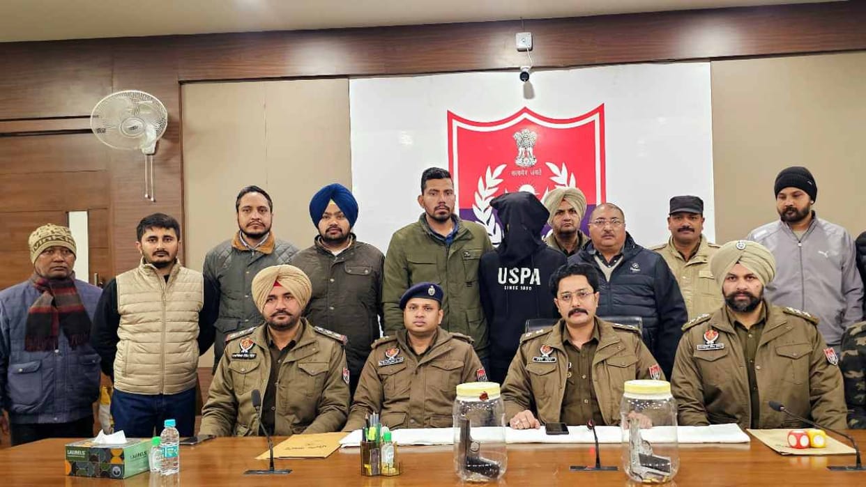 Wanted shooter who fired on Kabaddi player caught with weapons in Patiala