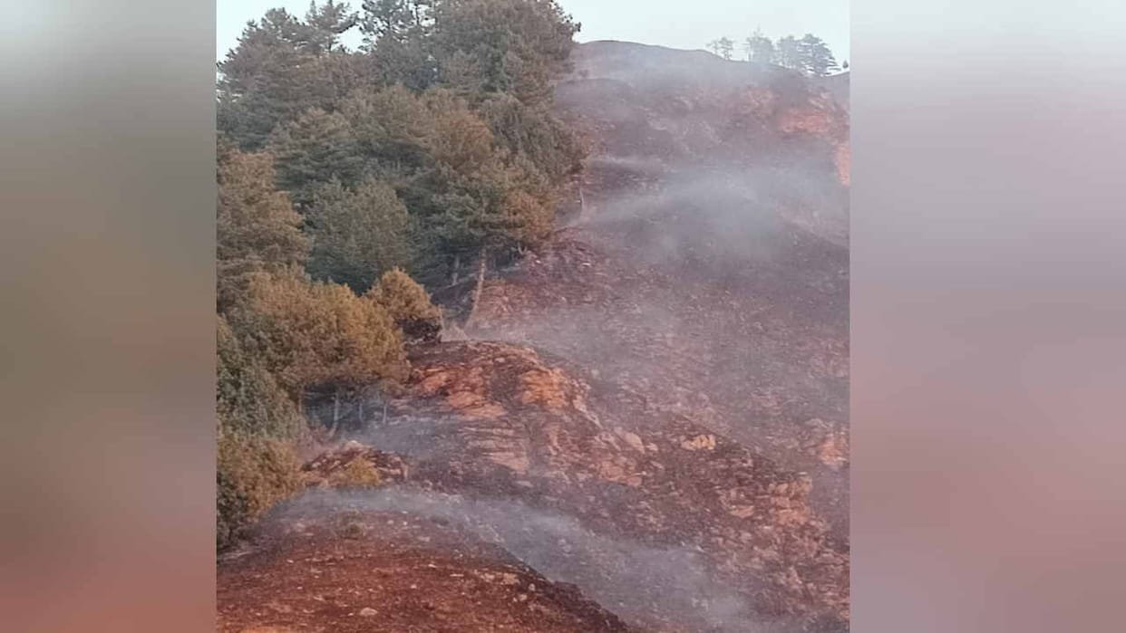 Two and a half storey house burnt due to fire in Ghasni, three people scorched