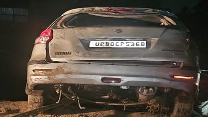 car of youth returning after having a feast fell into the canal four died in agra