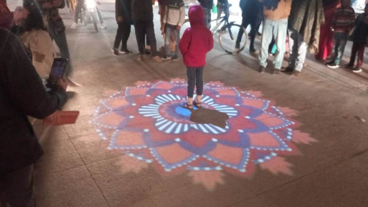 Ramnagari looking very divine at night laser light show adding to charm here