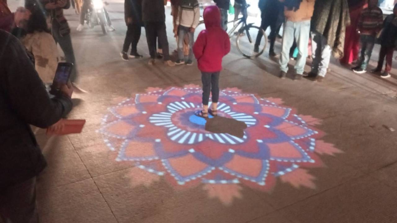 Ramnagari looking very divine at night laser light show adding to charm here