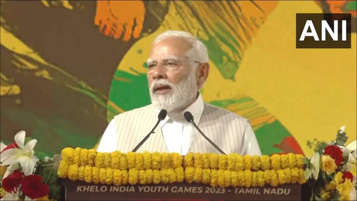 Tamil Nadu Khelo India PM Modi Best Wishes to Athletes Ek Bharat Shreshtha Bharat message