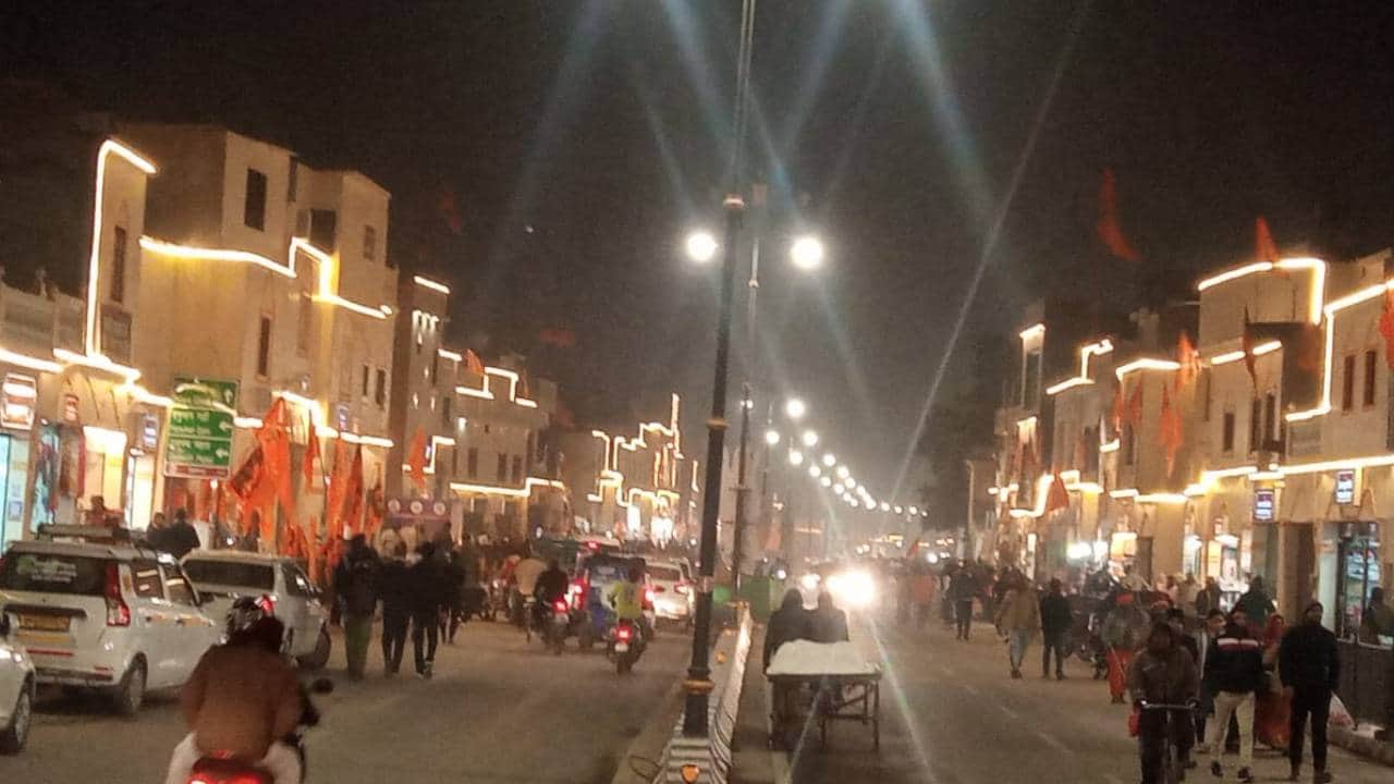 Ramnagari looking very divine at night laser light show adding to charm here