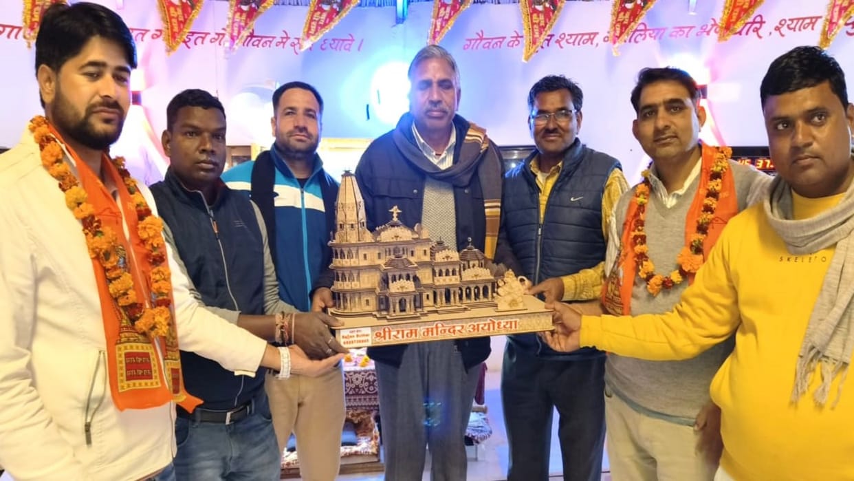Rajasthan Such a strong feeling of devotion that a replica of Shri Ram temple was made out of wood