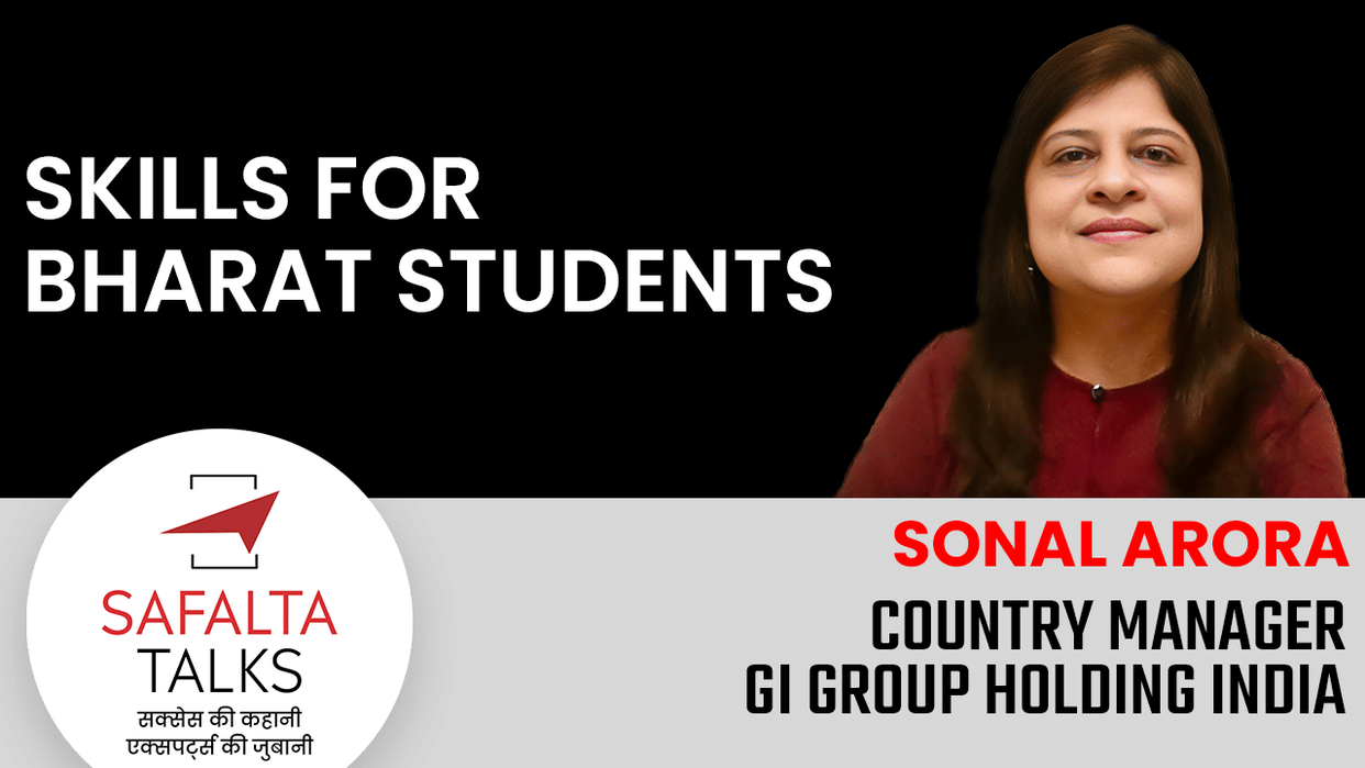 SAFALTA Talks : Today's students will do jobs in 10 years which do not exist today:Sonal