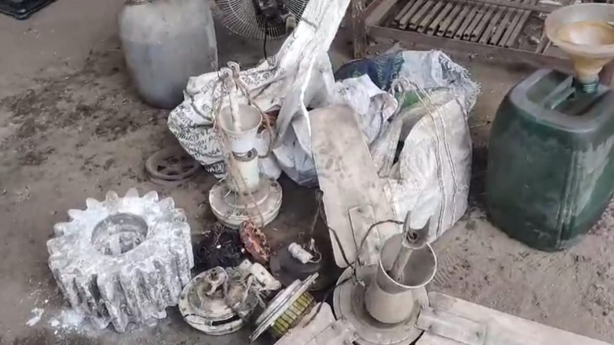 Police raided scrap heap in Shahdol