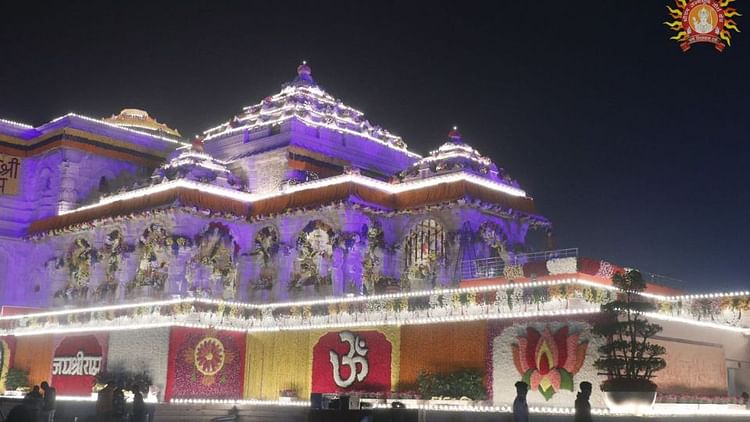 Ram Mandir New Photo Ram Mandi Ayodhya Pran Pratishtha - Amar Ujala ...