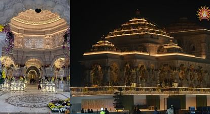 Ram Mandir: अंदर से ऐसा दिखता है भव्य श्रीराम मंदिर, आकर्षक लाइटिंग और फूलों से किया गया है सुसज्जित, तस्वीरें Ayodhya Ram Mandir Latest Photos See New Pictures of Ram Lalla Idol Temple Inside Images