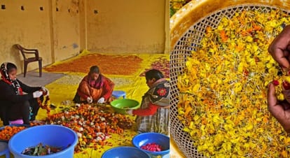 This is how offered flowers will be used in Ayodhya.