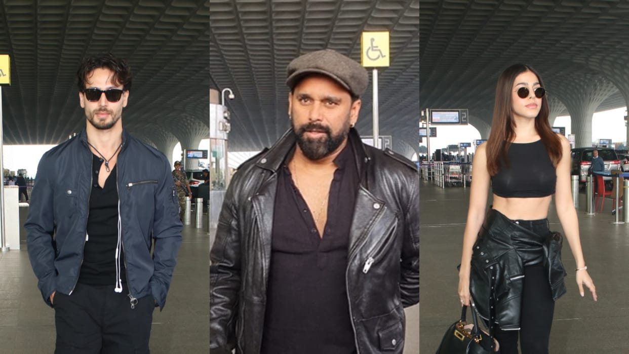 BADE MIYAN CHOTE MIYAN CHOREOGRAPHER BOSCO Tiger Shroff Alaya f JACKKY BHAGNANI LEAVING FOR JORDAN FOR ONE OF