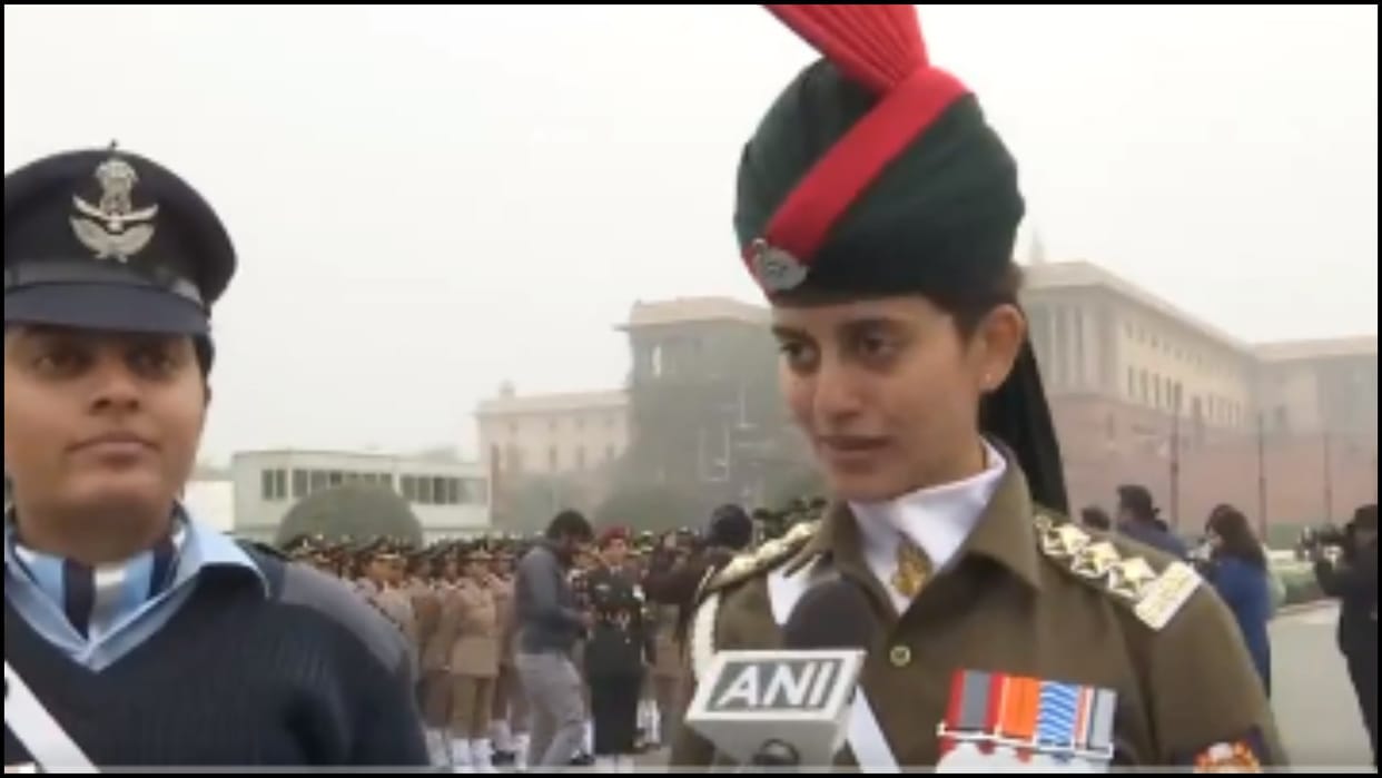 Republic Day Parade Indian Army tri services contingent Captain Sharanya Rao