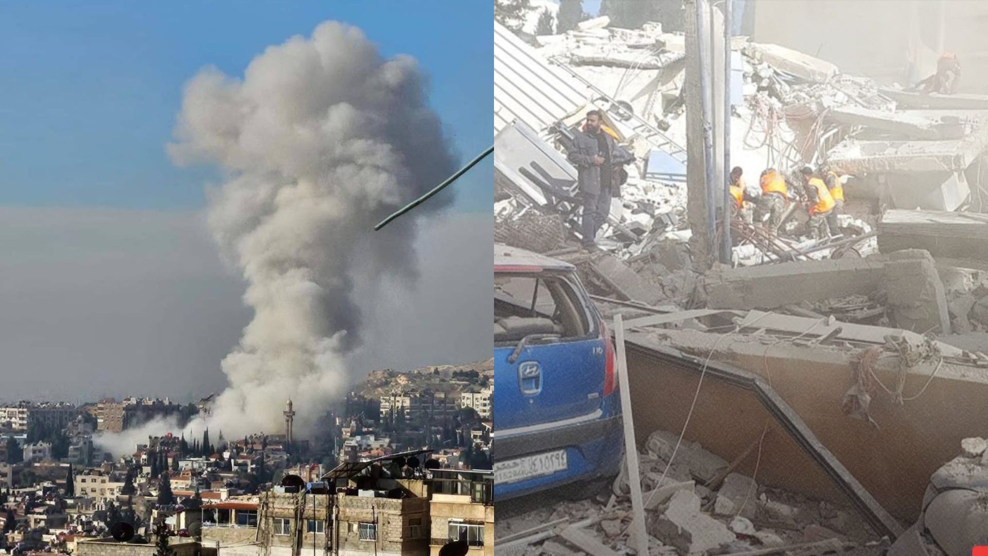 Israeli strike on building Damascus killed several people