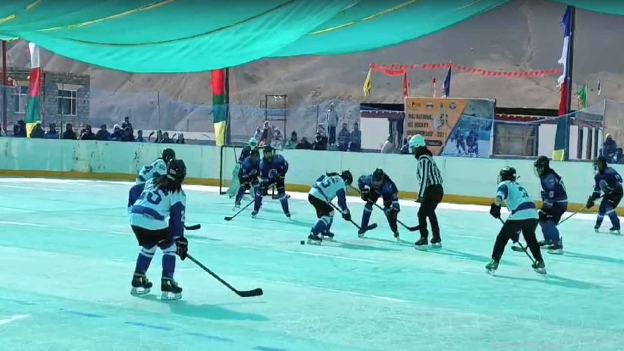 National Ice Hockey Competition in Kaza himachal