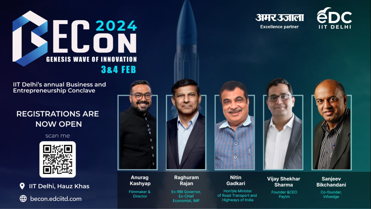BECon'24: IIT Delhi's Annual Entrepreneurial Fest Unveils Trailblazing Innovation and Exclusive Insights