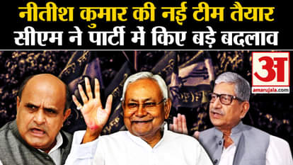 JDU National President Nitish Kumar made major changes in the party