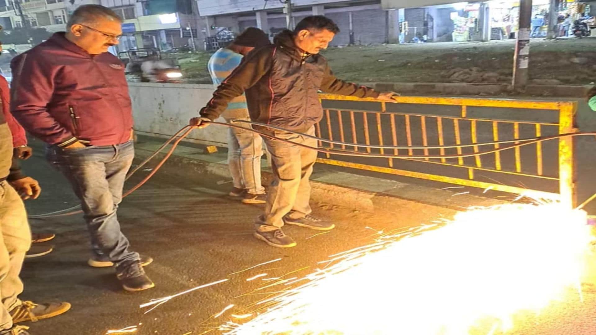 MP News: Work on demolition of BRTS corridor worth Rs 360 crore started, work on solar lights started